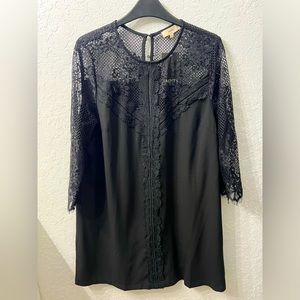 Black Shift dress with Lace
